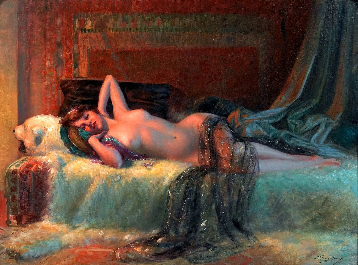 Nudo avvolto in una pelle d'orso 1